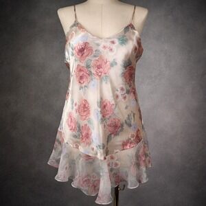 90s Floral Slip Dress Lana Del Rey Cottagecore Fairy Coquette Y2K Romantic
